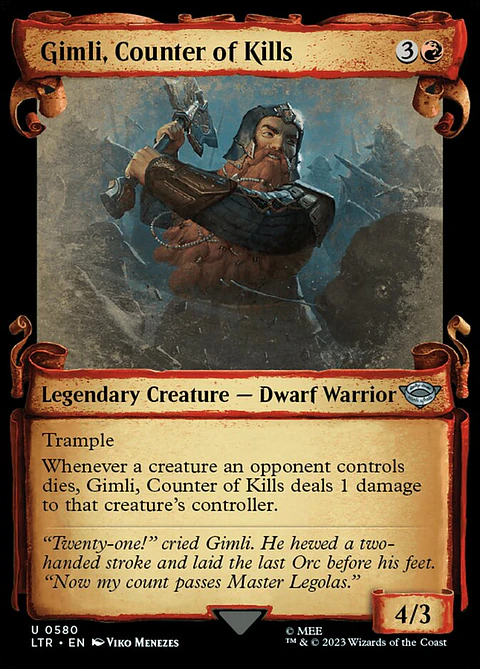 Gimli, Counter of Kills (Showcase)