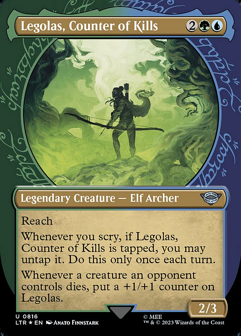 Legolas, Counter of Kills (Borderless)