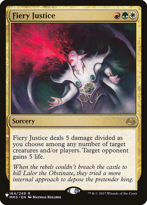 Fiery Justice (The List)