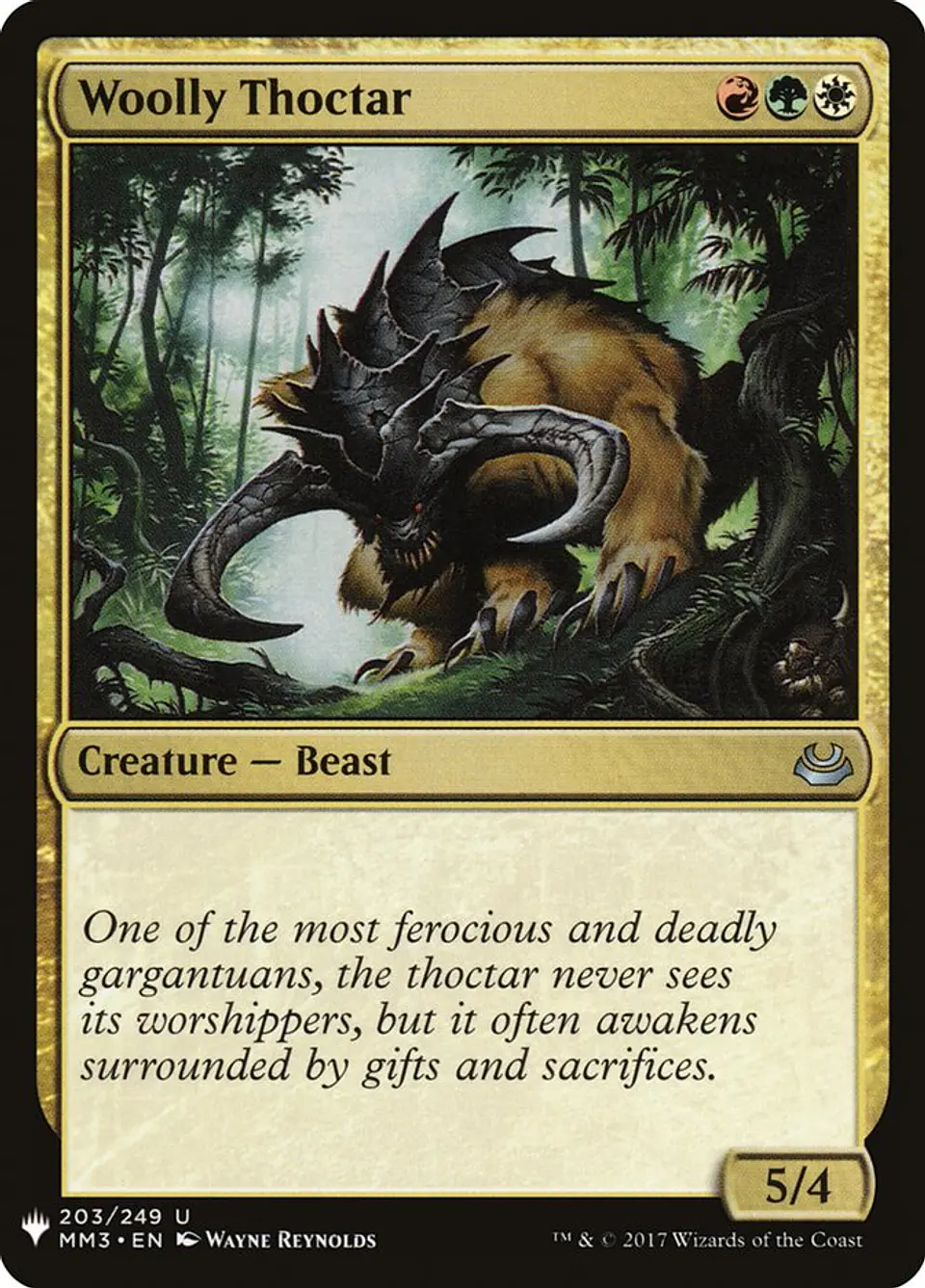 Woolly Thoctar (The List) 1