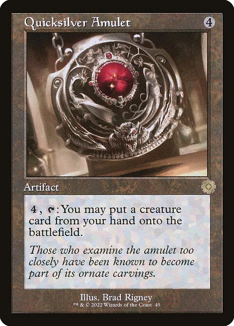 Quicksilver Amulet (Retro Frame)