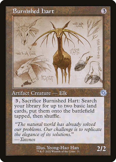 Burnished Hart (Retro Frame)