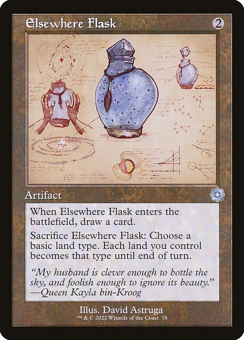 Elsewhere Flask (Retro Frame)