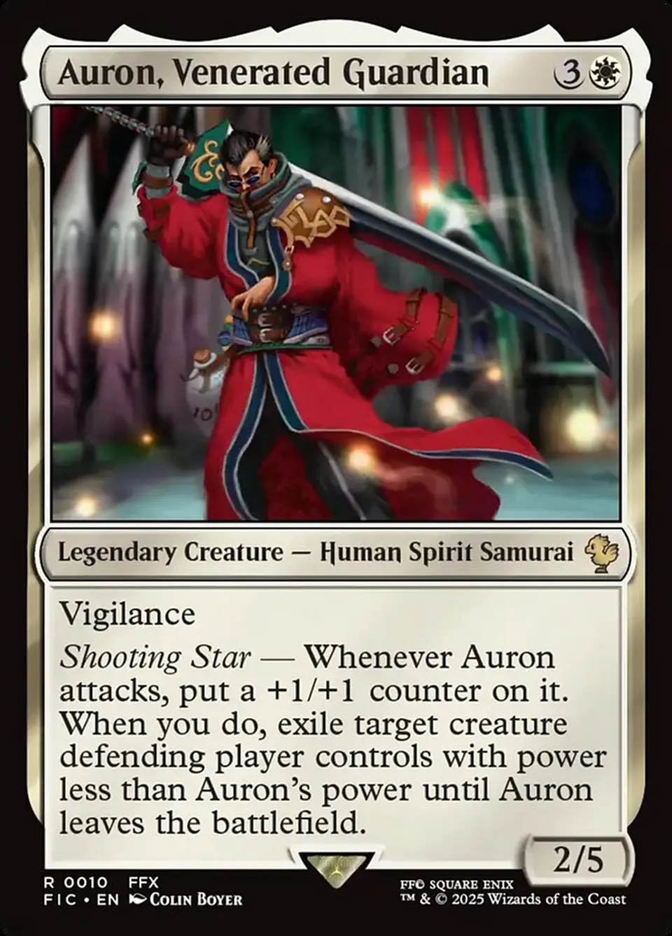 Auron, Venerated Guardian 1