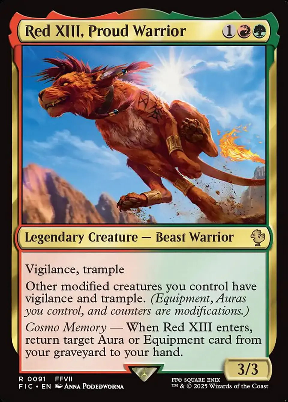 Red XIII, Proud Warrior 1