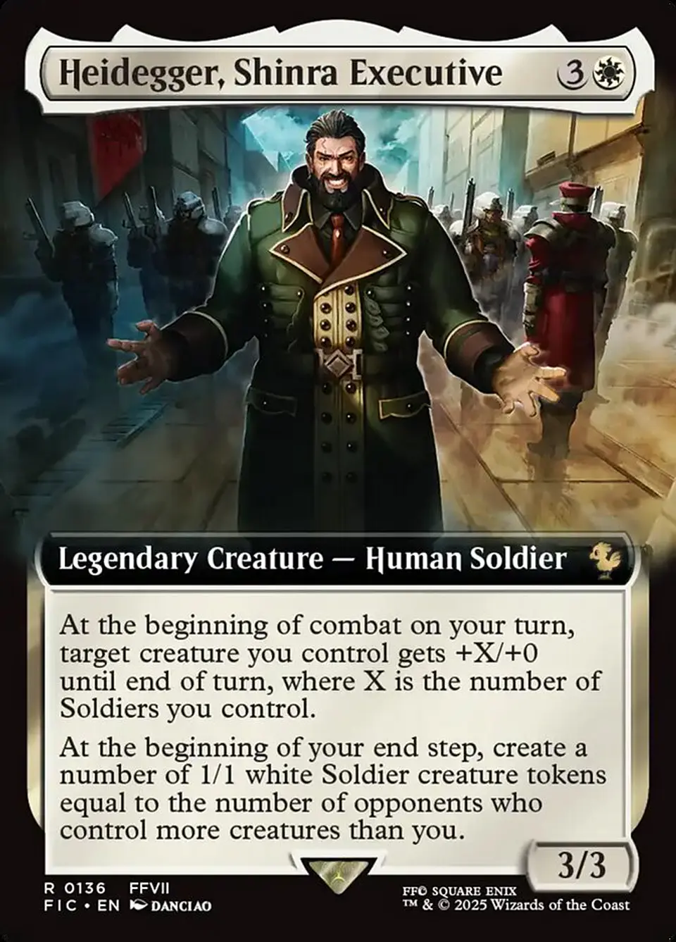 Heidegger, Shinra Executive (Extended Art) 1