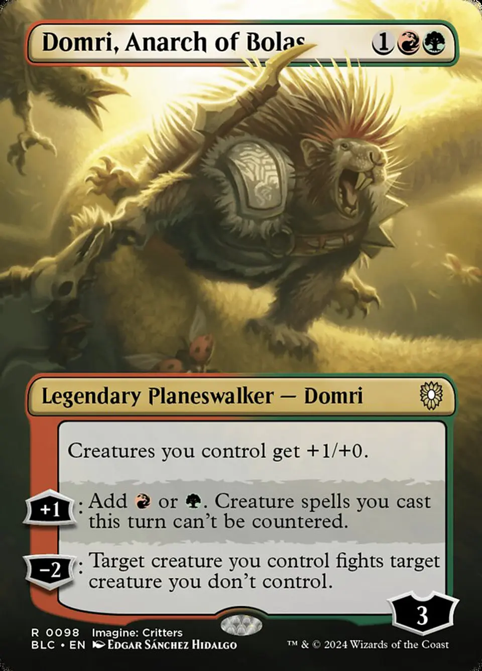 Domri, Anarch of Bolas (Borderless) 1