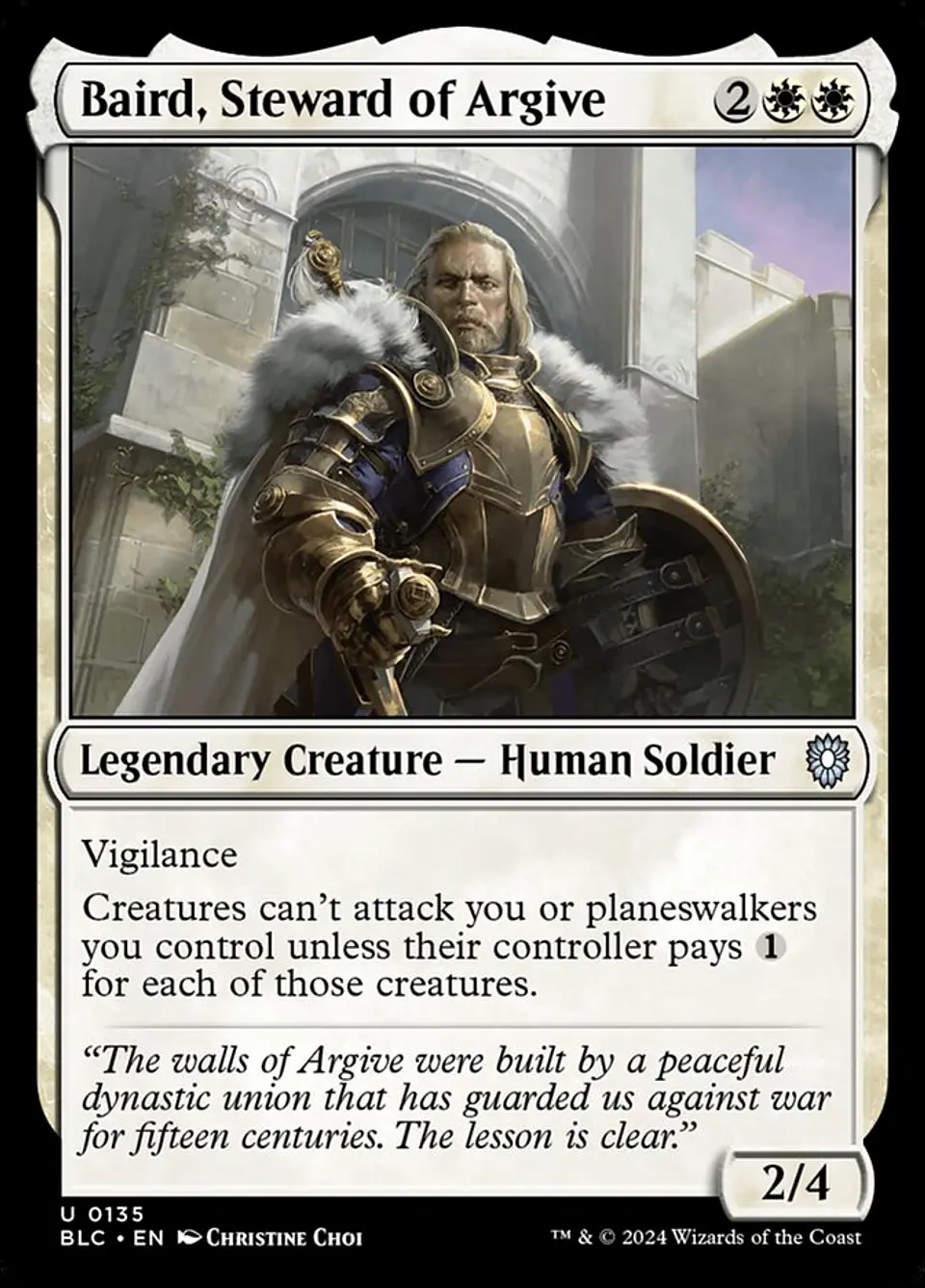 Baird, Steward of Argive 1