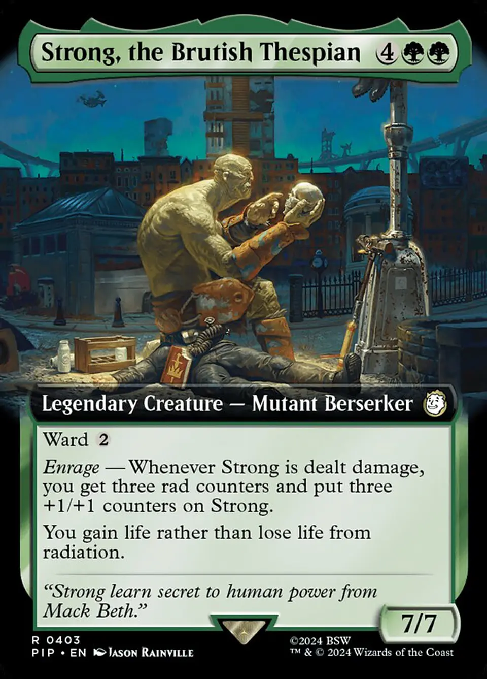 Strong, the Brutish Thespian (Extended Art) 1
