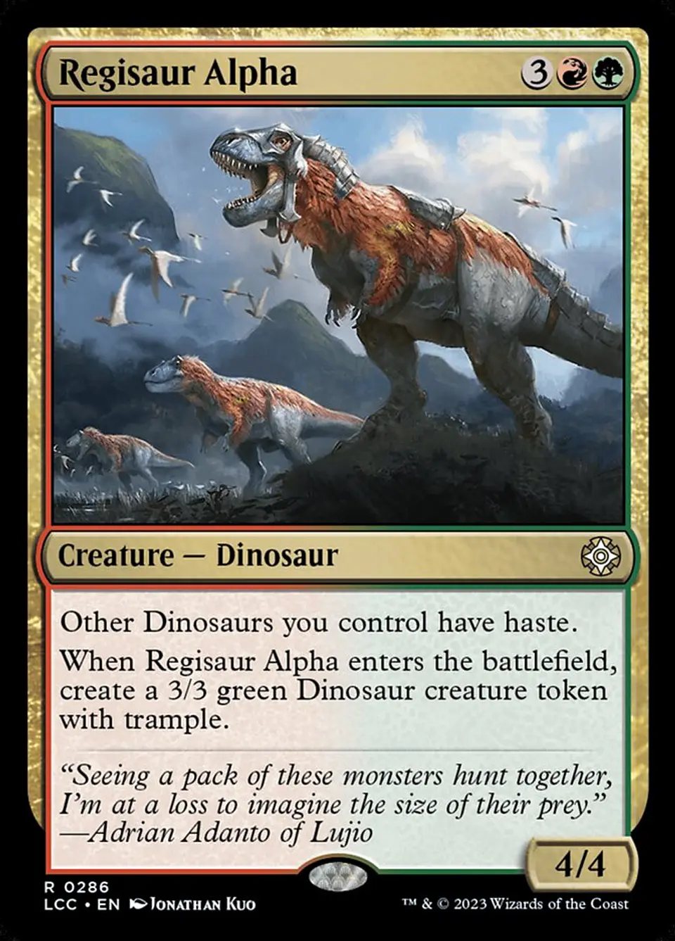 Regisaur Alpha 1
