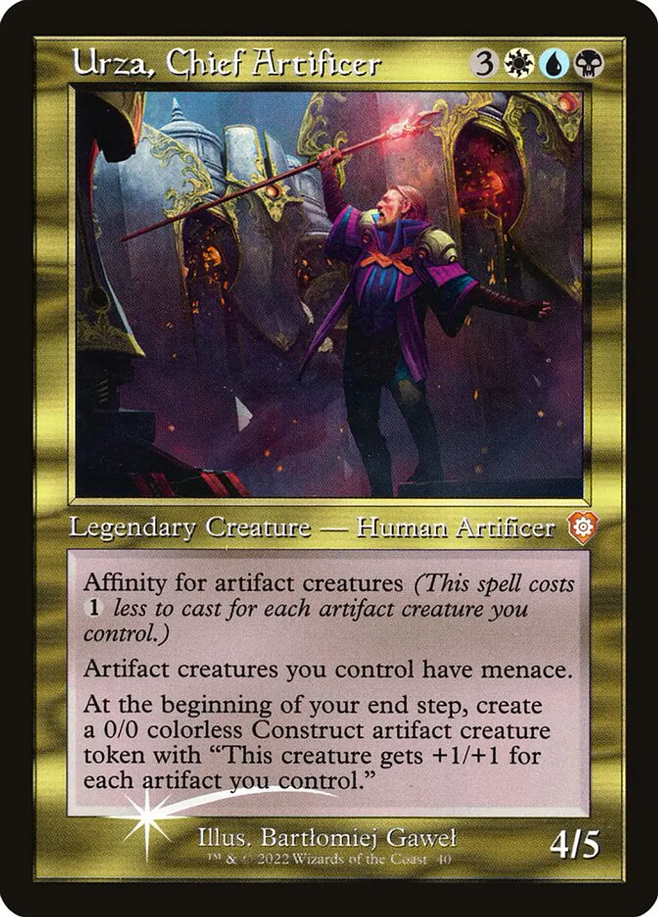 Urza, Chief Artificer (Retro Frame) (Carta de exhibición) 1