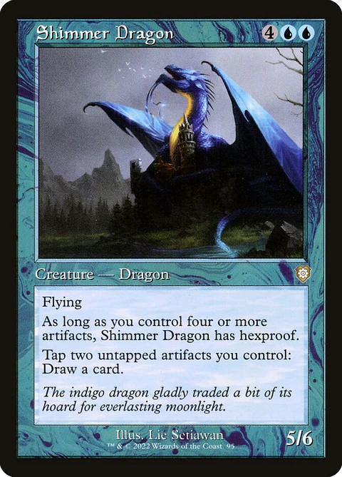Shimmer Dragon (Retro Frame)