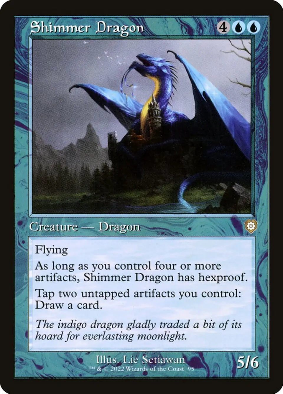 Shimmer Dragon (Retro Frame) 1