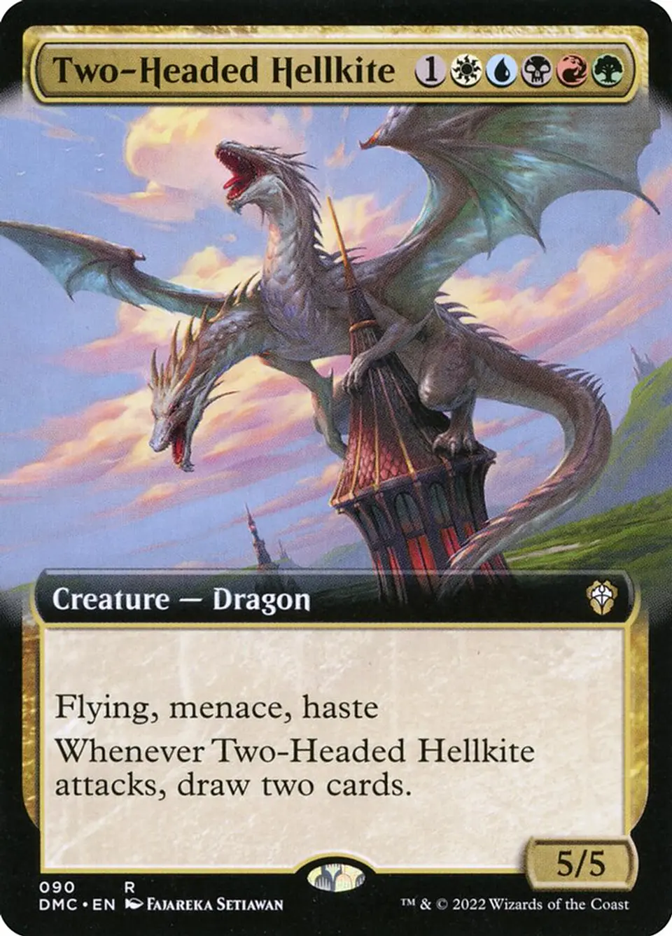 Two-Headed Hellkite (Extended Art) 1