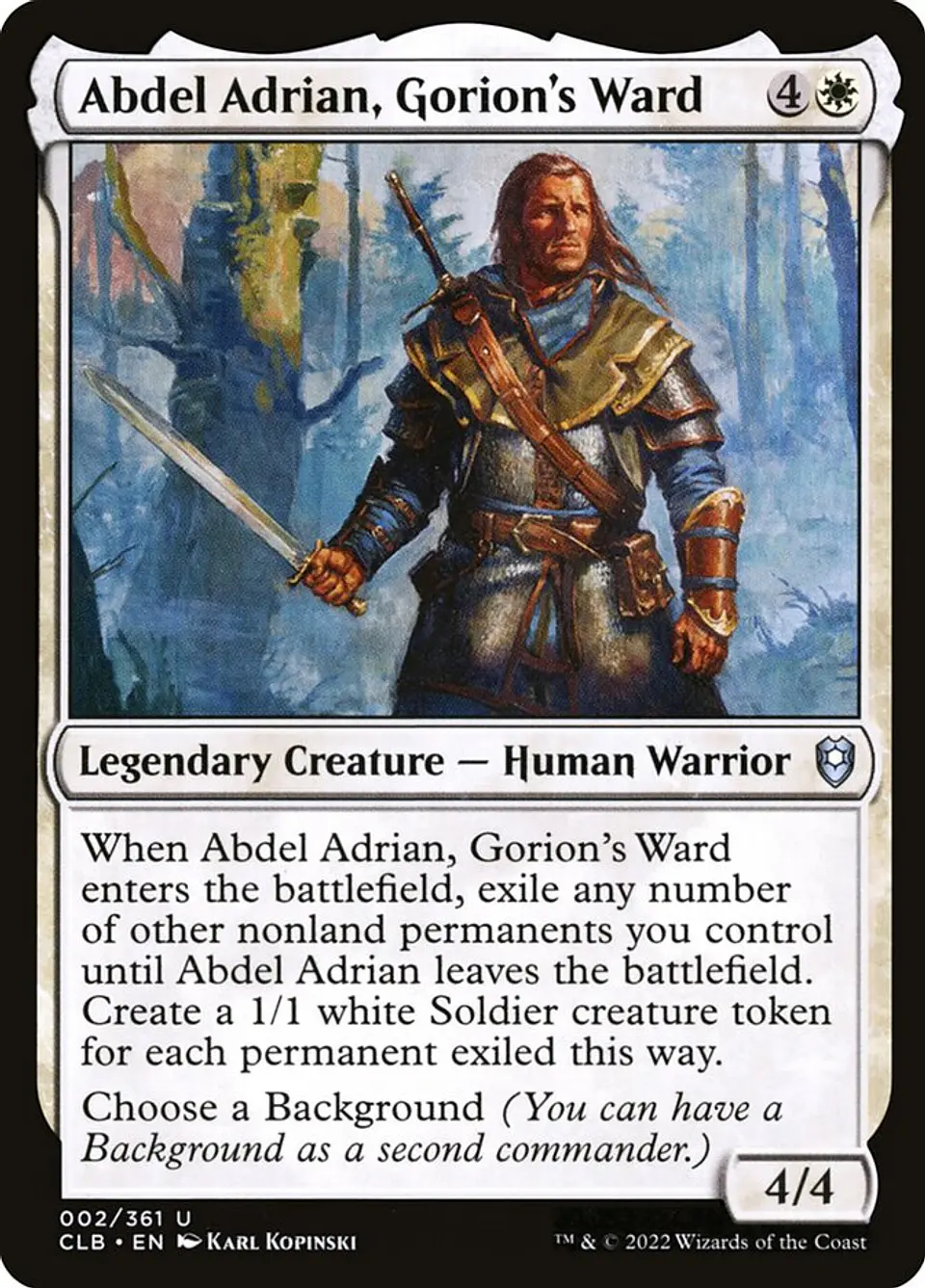 Abdel Adrian, Gorion's Ward 1