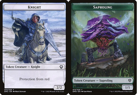 Knight // Saproling