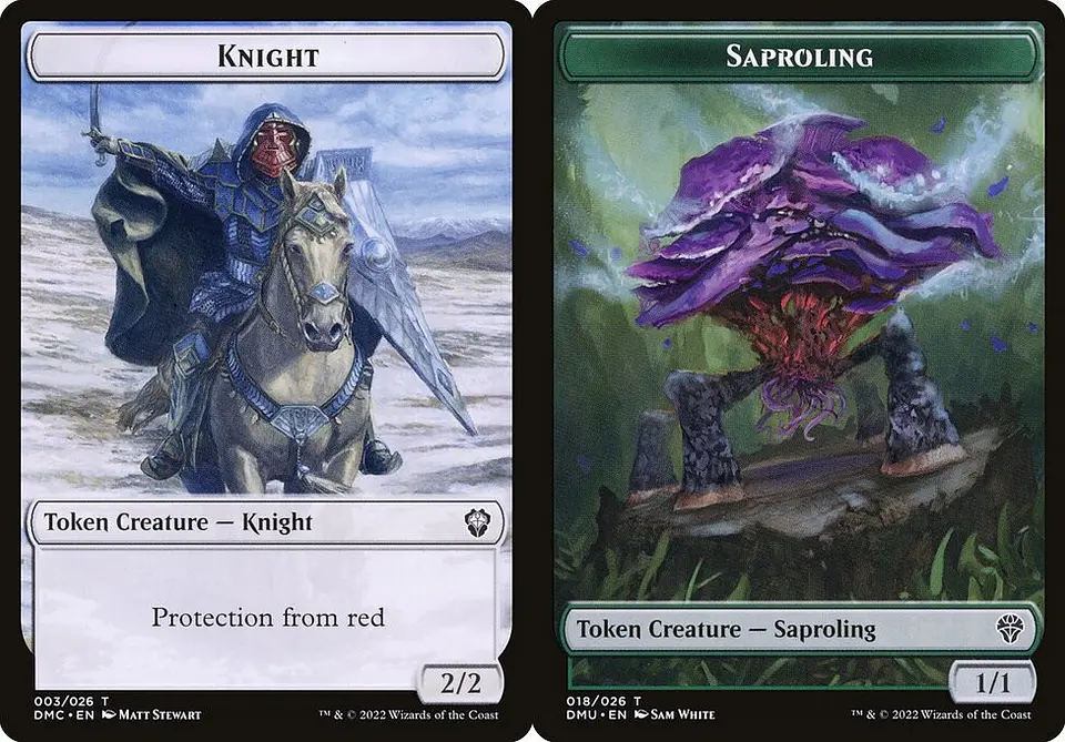Knight // Saproling 1