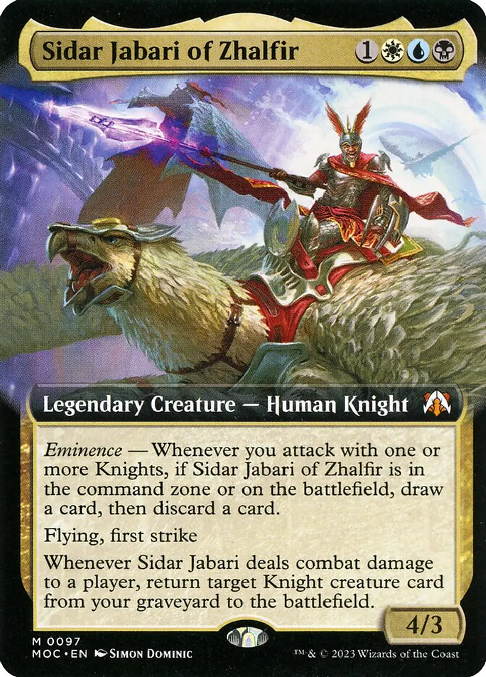 Sidar Jabari of Zhalfir (Extended Art) 1