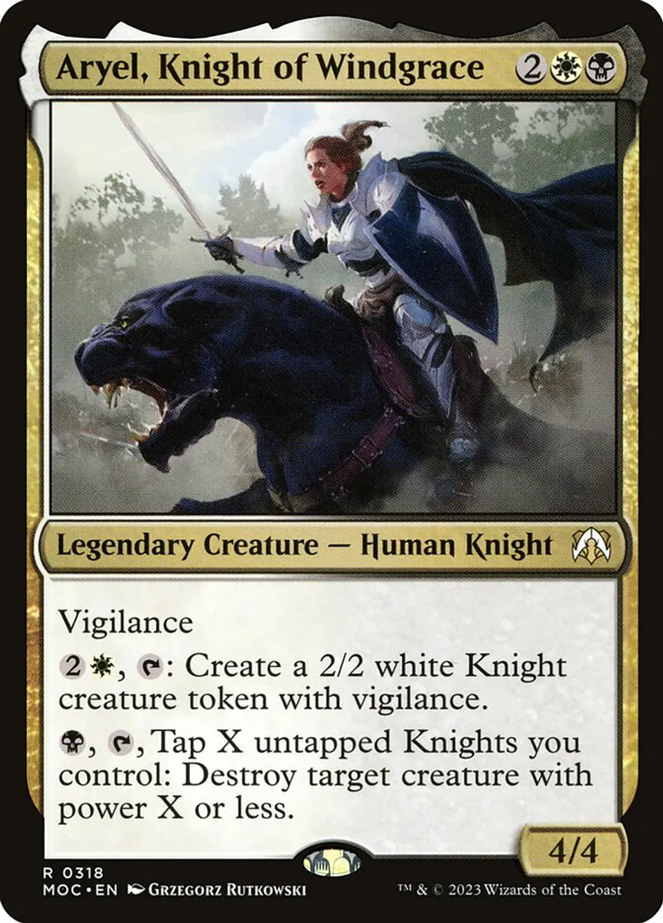 Aryel, Knight of Windgrace 1