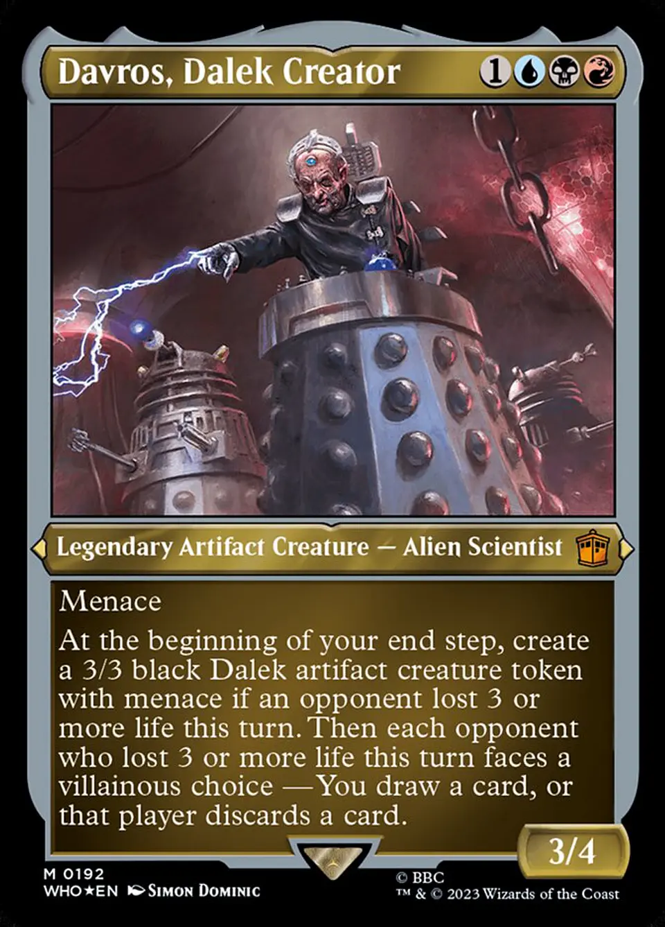 Davros, Dalek Creator (Carta de exhibición) 1