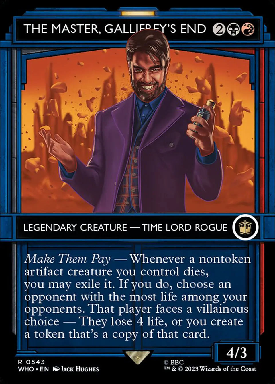 The Master, Gallifrey's End (Borderless) 1