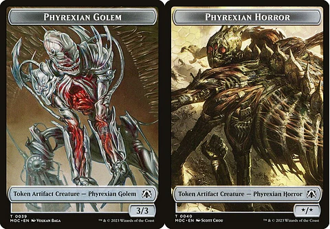 Phyrexian Golem // Phyrexian Horror