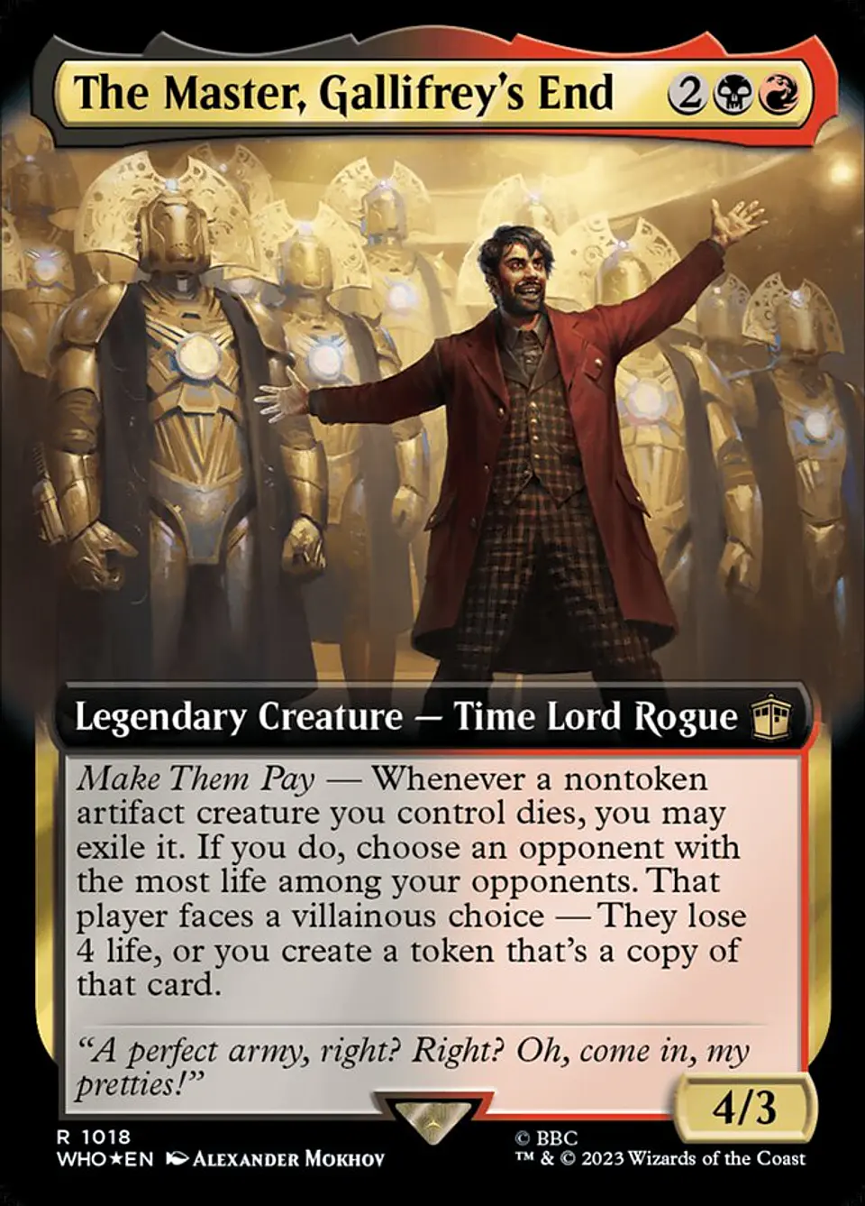 The Master, Gallifrey's End (Extended Art) 1