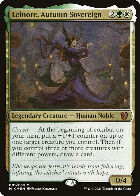 Leinore, Autumn Sovereign (Carta de exhibición)