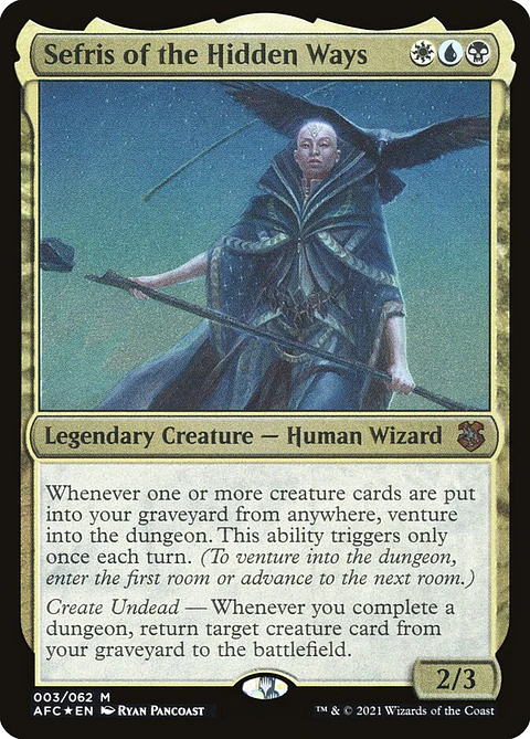 Sefris of the Hidden Ways (Carta de exhibición)