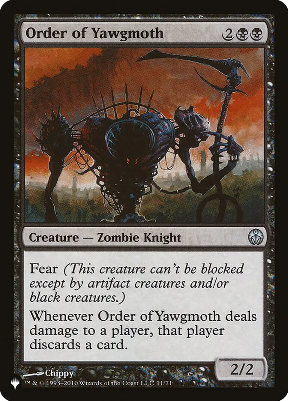 Order of Yawgmoth (The List) 1