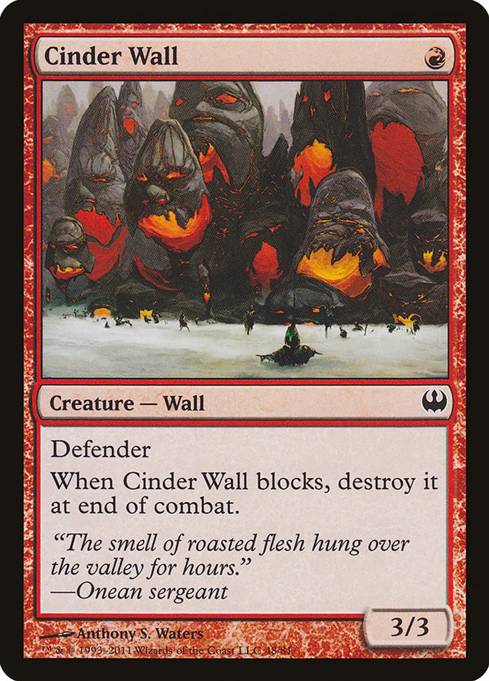 Cinder Wall 1