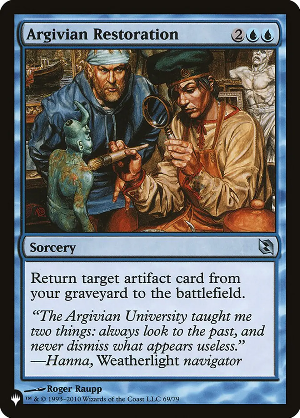 Argivian Restoration (The List) 1