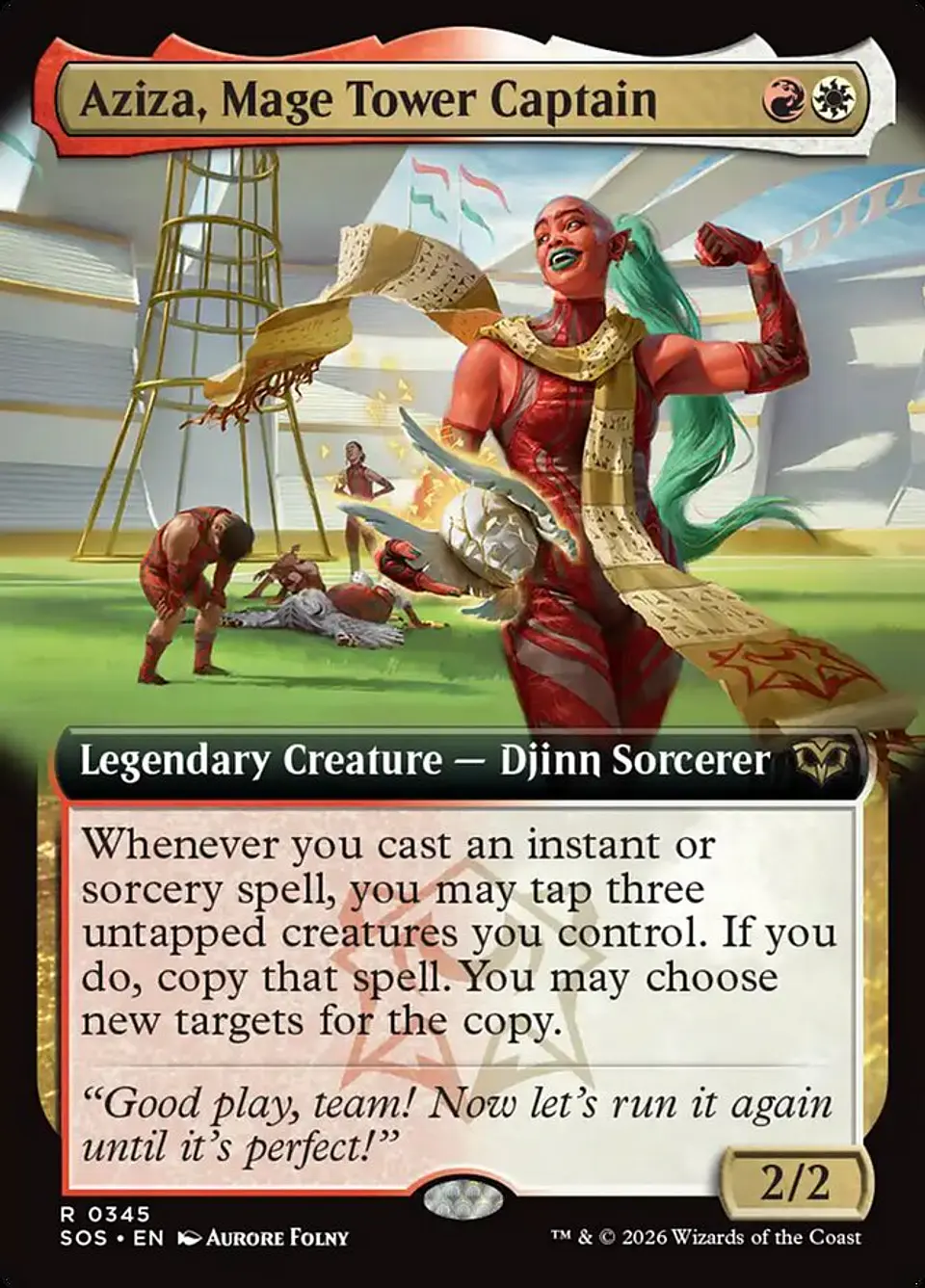 Aziza, Mage Tower Captain (Extended Art) 1