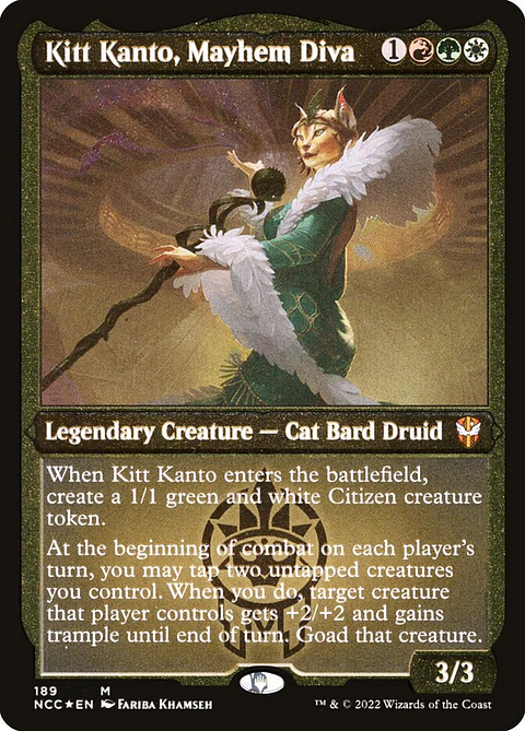 Kitt Kanto, Mayhem Diva (Carta de exhibición)