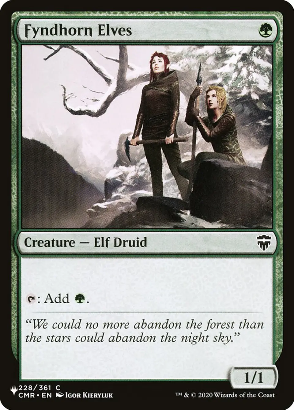Fyndhorn Elves (The List) 1