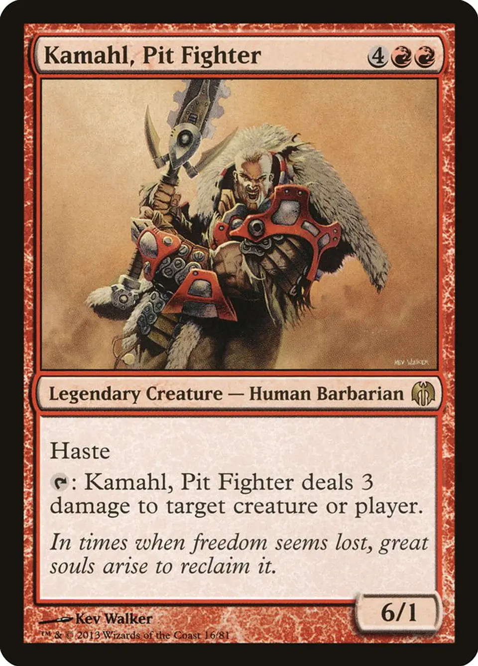Kamahl, Pit Fighter 1