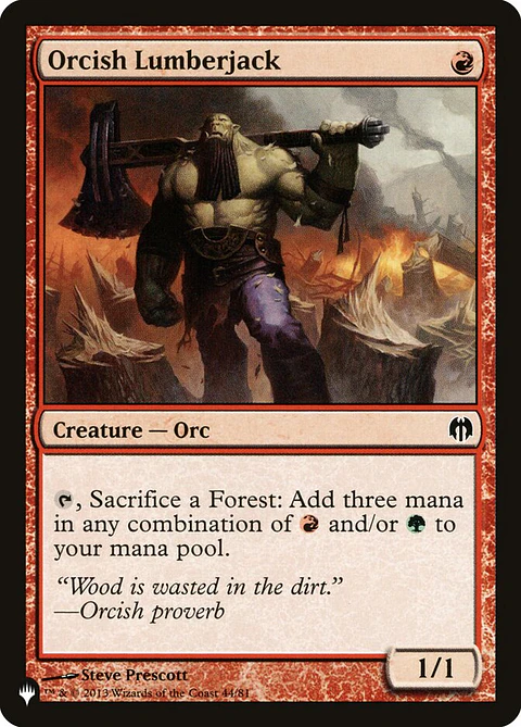 Orcish Lumberjack (The List)