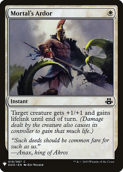 Mortal's Ardor (The List)