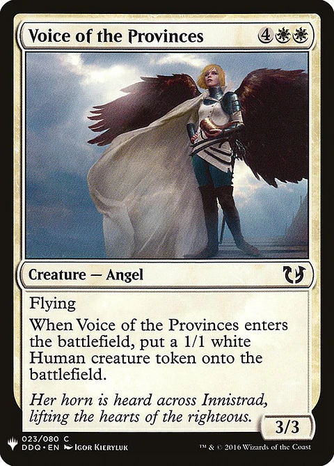 Voice of the Provinces (The List)