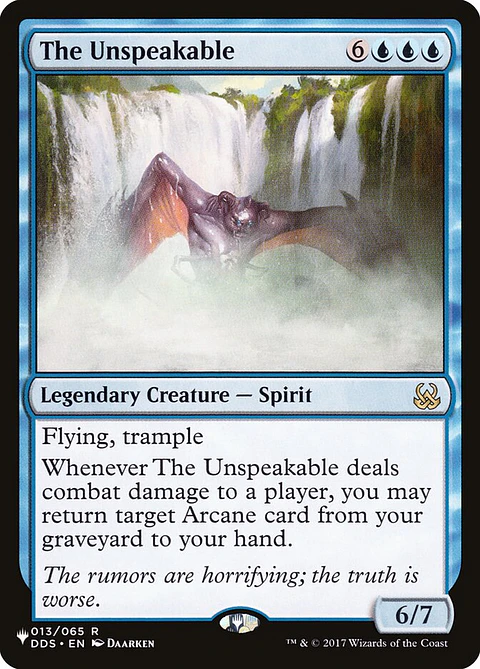 The Unspeakable (The List)