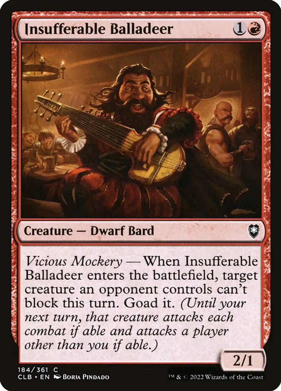 Insufferable Balladeer 1