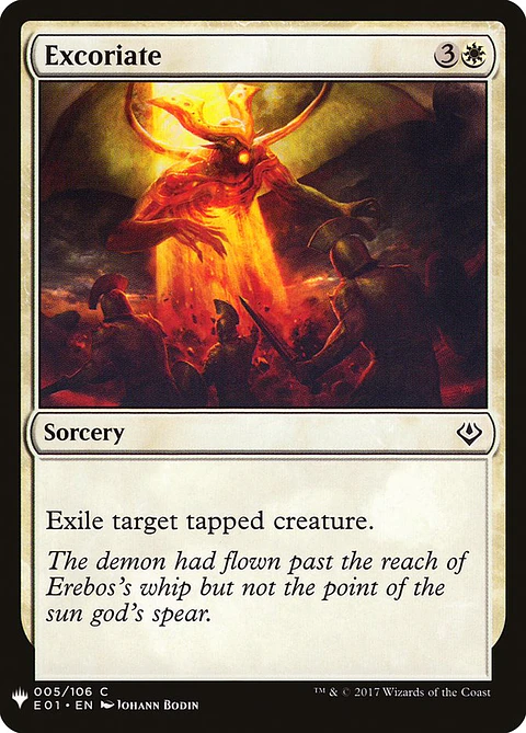 Excoriate (The List)