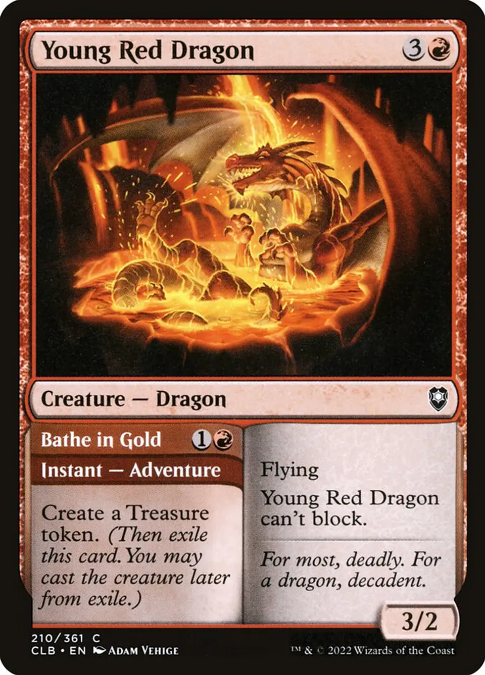Young Red Dragon // Bathe in Gold 1