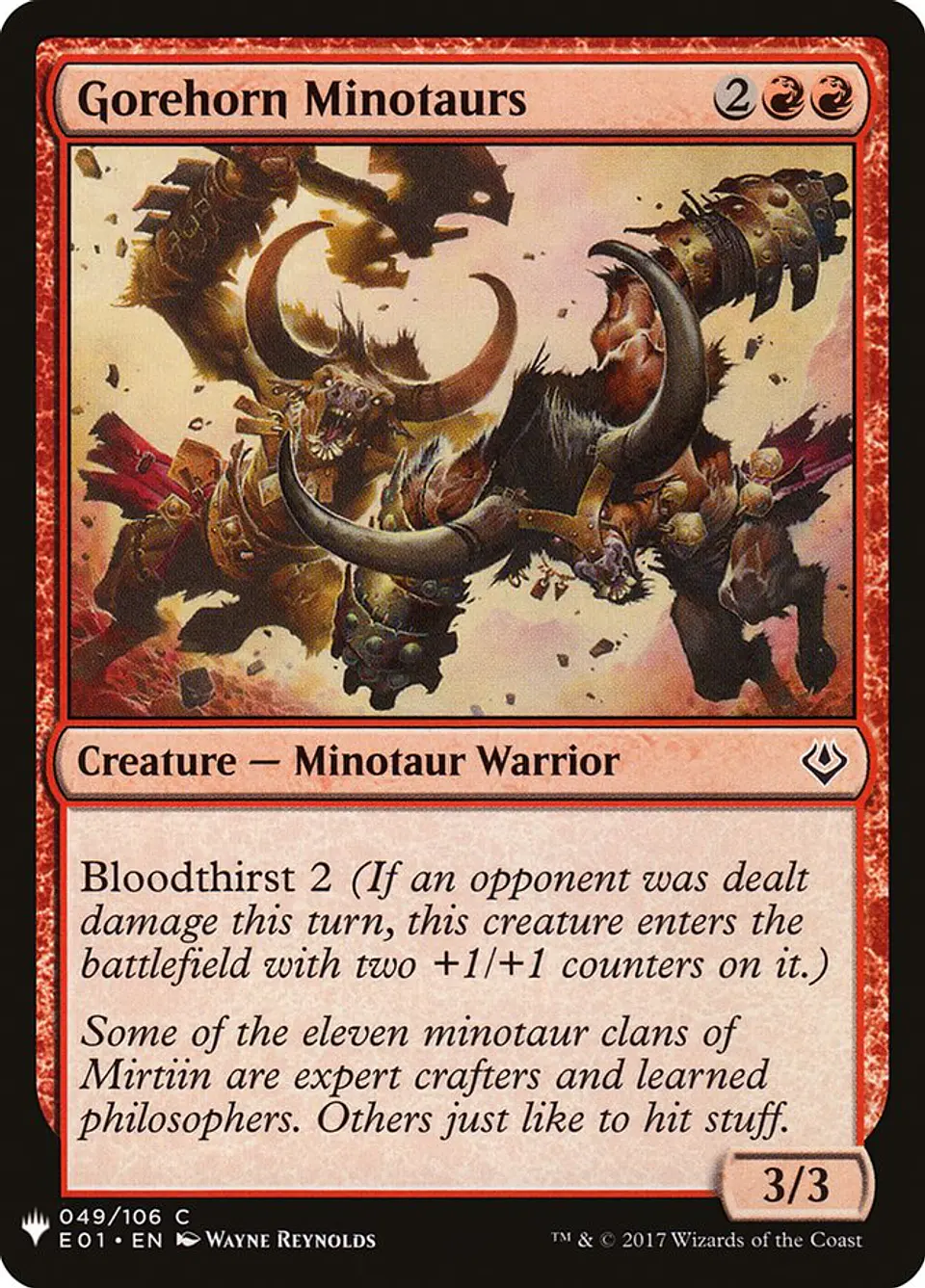Gorehorn Minotaurs (The List) 1