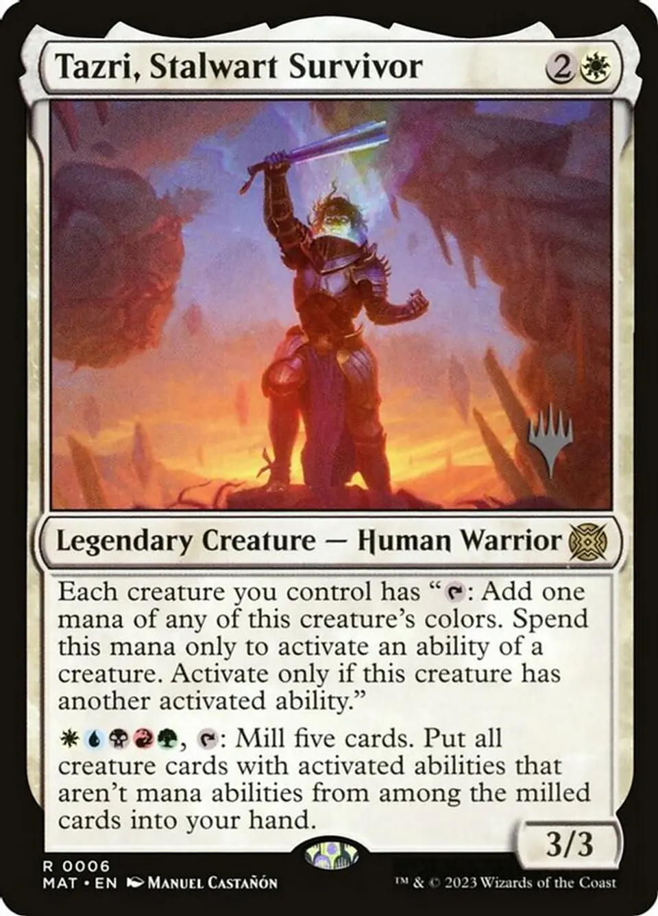 Tazri, Stalwart Survivor (Promo Pack) 1