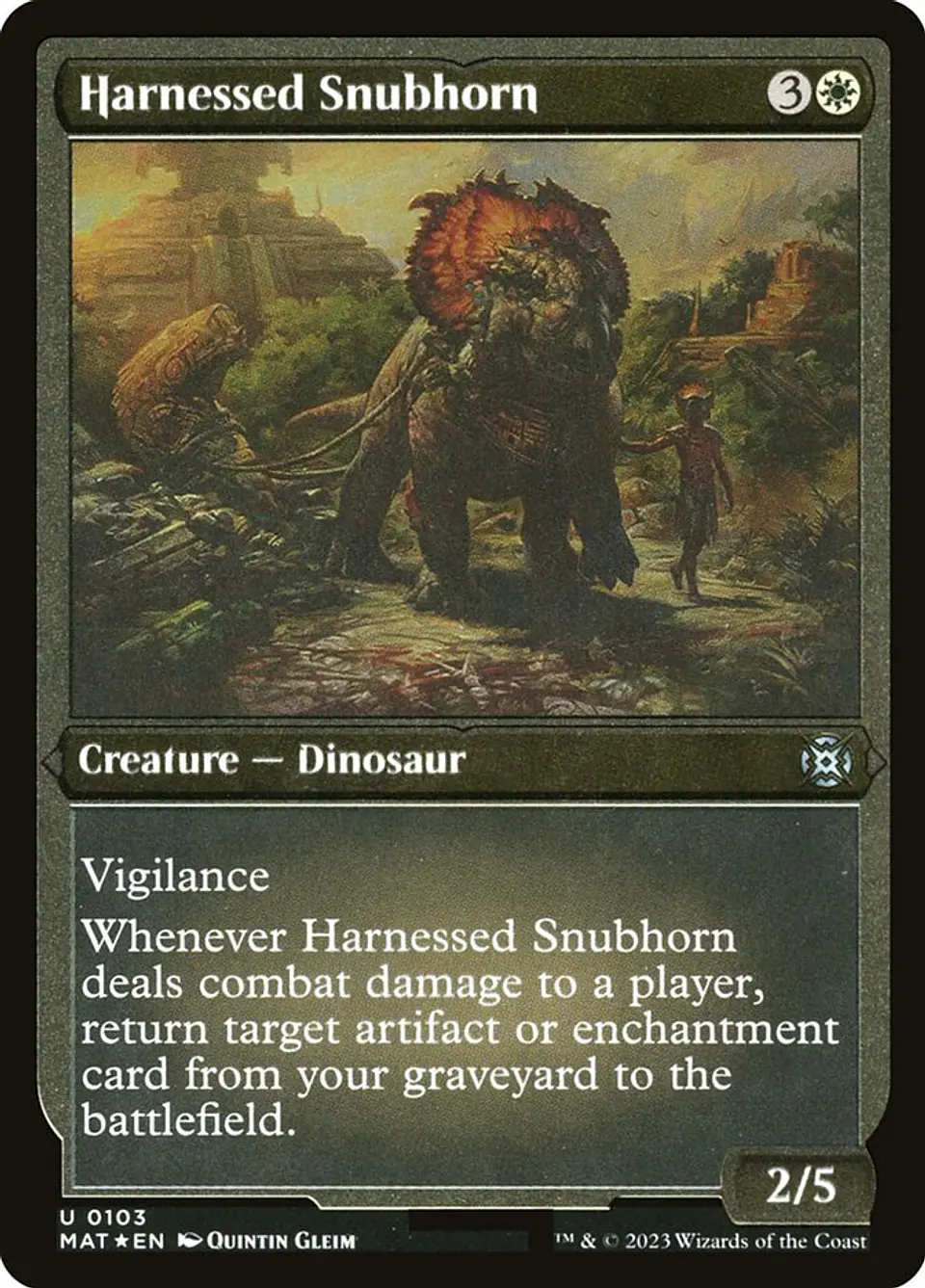 Harnessed Snubhorn 1