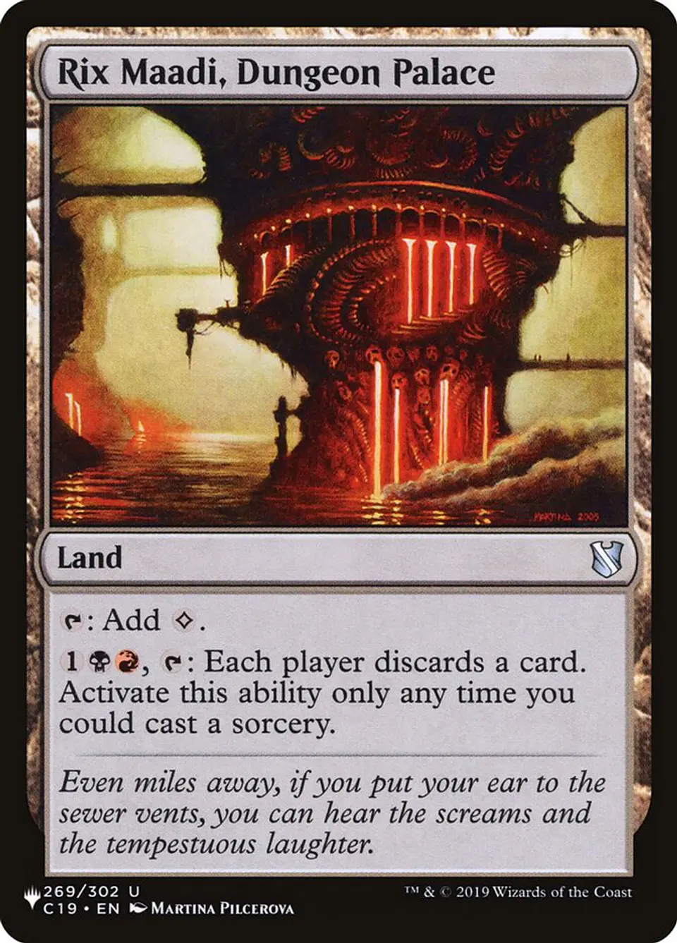 Rix Maadi, Dungeon Palace (The List) 1