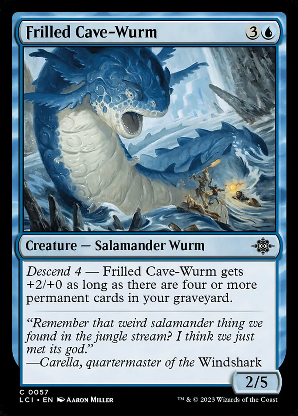 Frilled Cave-Wurm 1