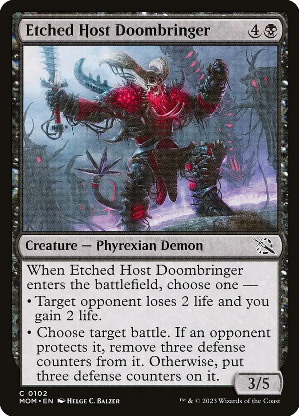 Etched Host Doombringer 1