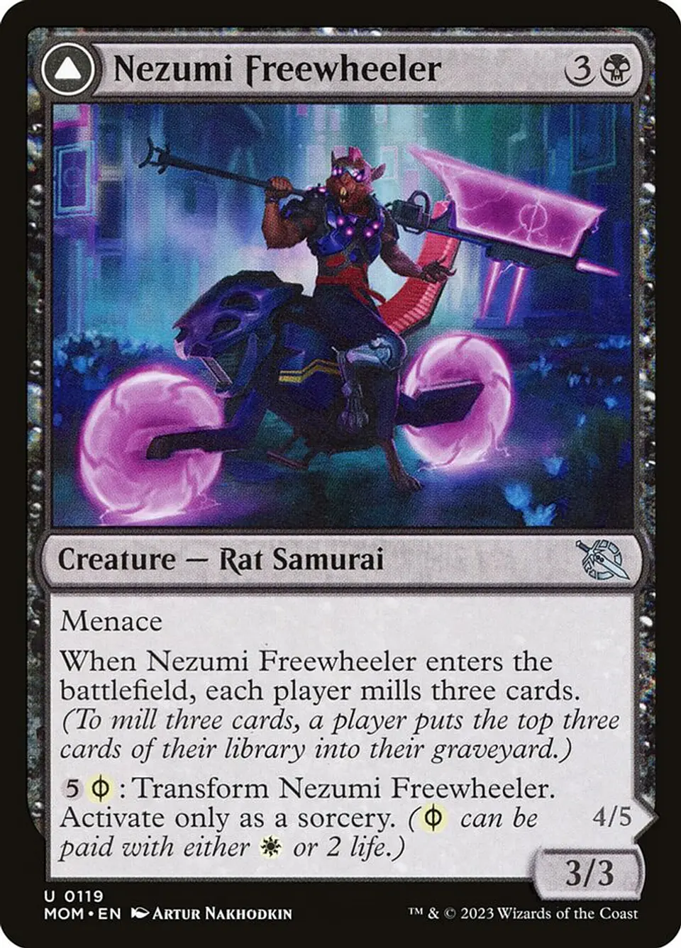 Nezumi Freewheeler // Hideous Fleshwheeler 1